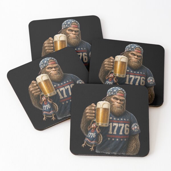 Item preview, Funny Patriotic Bigfoot 1776 Design designed and sold by FREENATION2026.