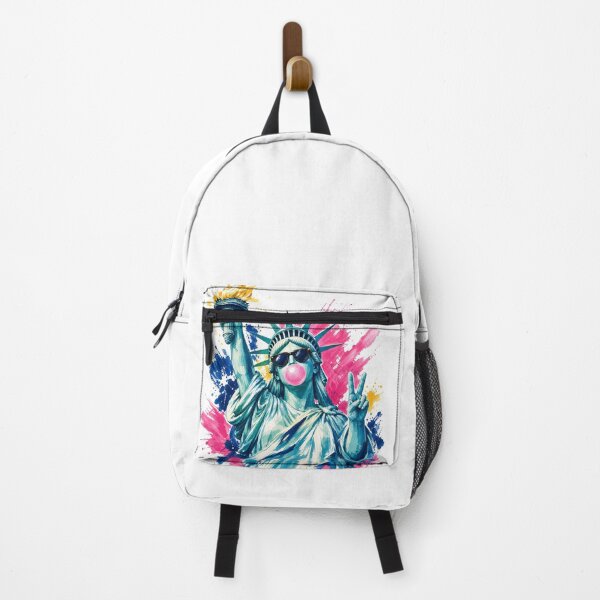Item preview, Preppy Statue of Liberty Blowing Bubble Brushstroke designed and sold by TrendHub-365.