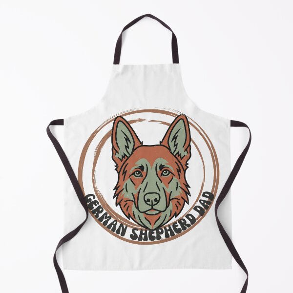 Item preview, Vintage Retro German Shepherd Dog Dad Badge - 70s Style designed and sold by natayzedes.