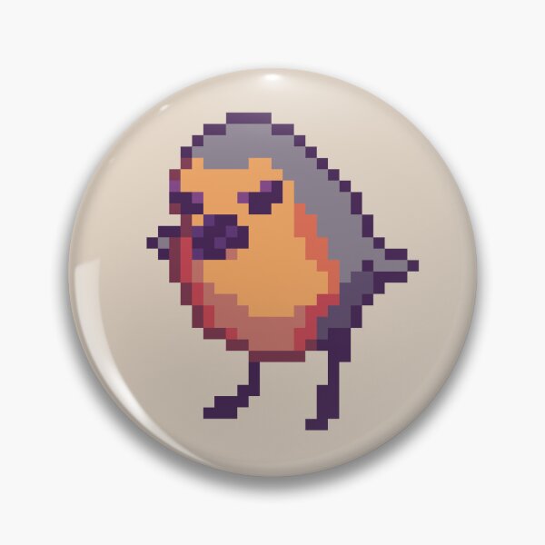 Item preview, Angry Round Robin Pixelart designed and sold by Curs-3d.