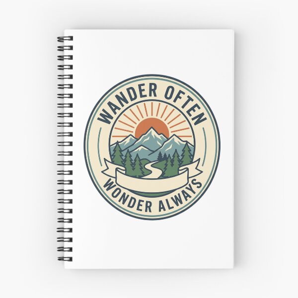 Item preview, Wander Often – Vintage Mountain Hiking Adventure Shirt designed and sold by AlexNik.