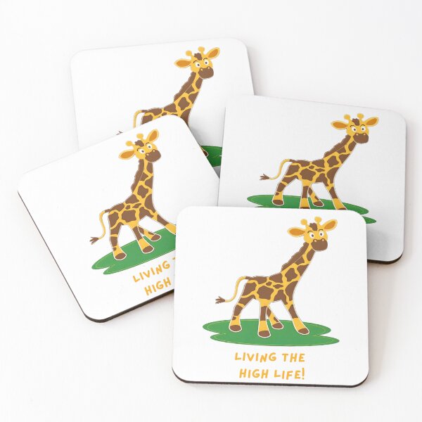 Item preview, Funny Giraffe Cartoon – Playful Jungle Animal Quote Art designed and sold by ROARSOME DESiGNS.