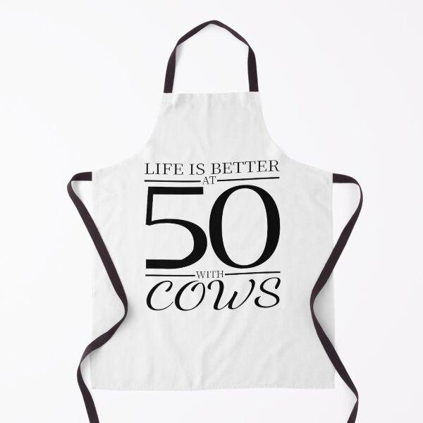 Item preview, Life Is Better at 50 with Cows Funny Quote Cow Lover Farm Animal Humor designed and sold by aminasam.