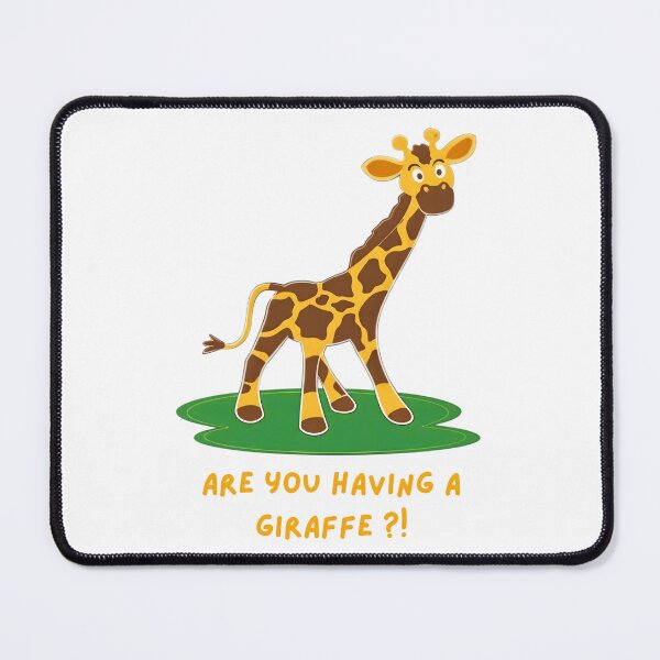 Item preview, Funny Giraffe Cartoon – Playful Jungle Animal Quote Art designed and sold by ROARSOME DESiGNS.