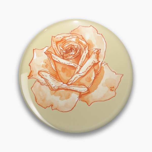 Item preview, Orange rose watercolor designed and sold by uunaa.