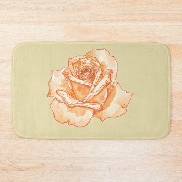 Item preview, Orange rose watercolor designed and sold by uunaa.