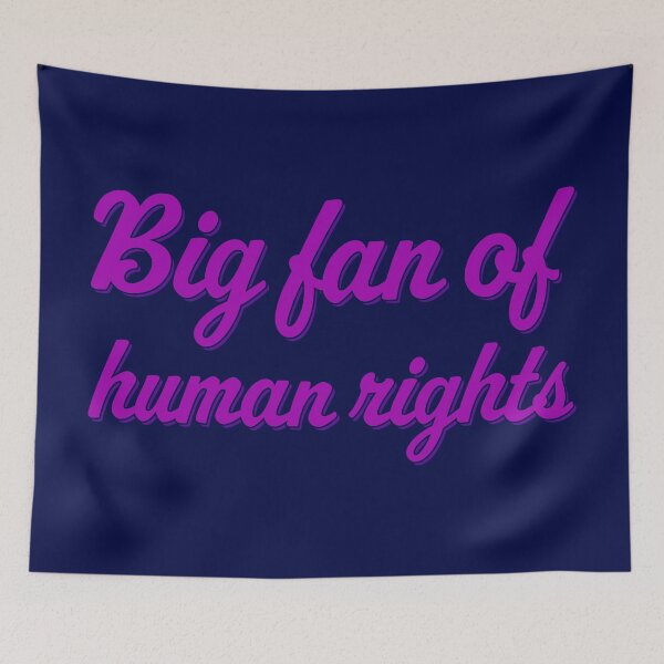 Item preview, Big Fan of Human Rights - Violet designed and sold by sillyjess.