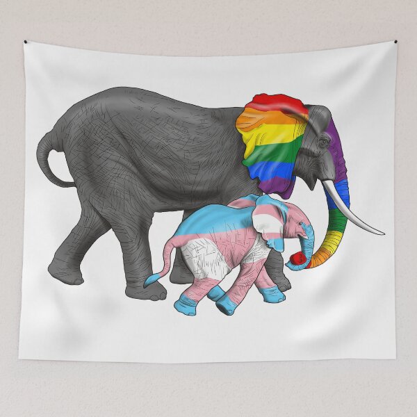 Item preview, Elephants Protect Trans Kids designed and sold by KristalStittle.