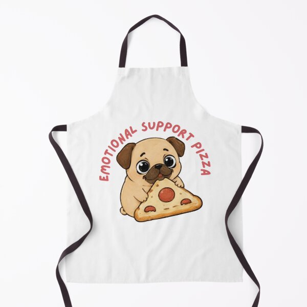 Item preview, Emotional Support Pizza Cute Pug Sticker designed and sold by Bud the Pug & Friends .