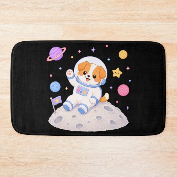 Item preview, Cute Kawaii Dog Astronaut on the Moon designed and sold by Seculinator.