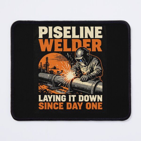 Item preview, Pipeline Welder Laying It Down Since Day One | American Welder Shirt designed and sold by LabCore.
