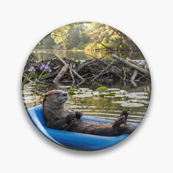 Item preview, Otter Spends Relaxing Day at Beaver Dam designed and sold by Tridentulus.