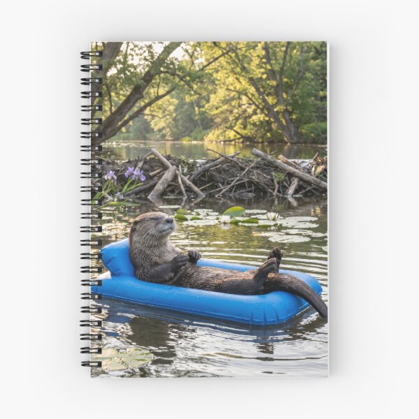 Item preview, Otter Spends Relaxing Day at Beaver Dam designed and sold by Tridentulus.