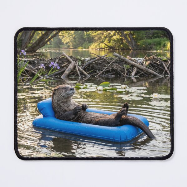 Item preview, Otter Spends Relaxing Day at Beaver Dam designed and sold by Tridentulus.