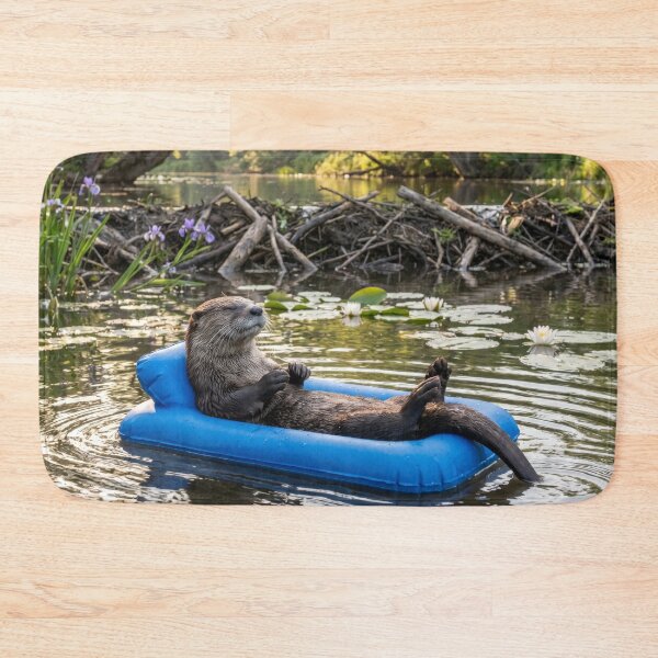Item preview, Otter Spends Relaxing Day at Beaver Dam designed and sold by Tridentulus.