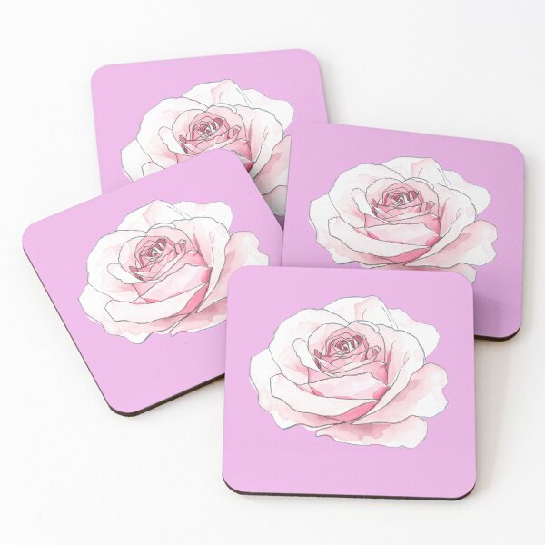 Item preview, Pink rose watercolor designed and sold by uunaa.