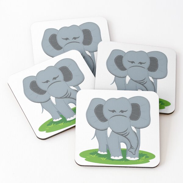 Item preview, Cute Baby Elephant Cartoon – Sweet Jungle Animal Art designed and sold by ROARSOME DESiGNS.