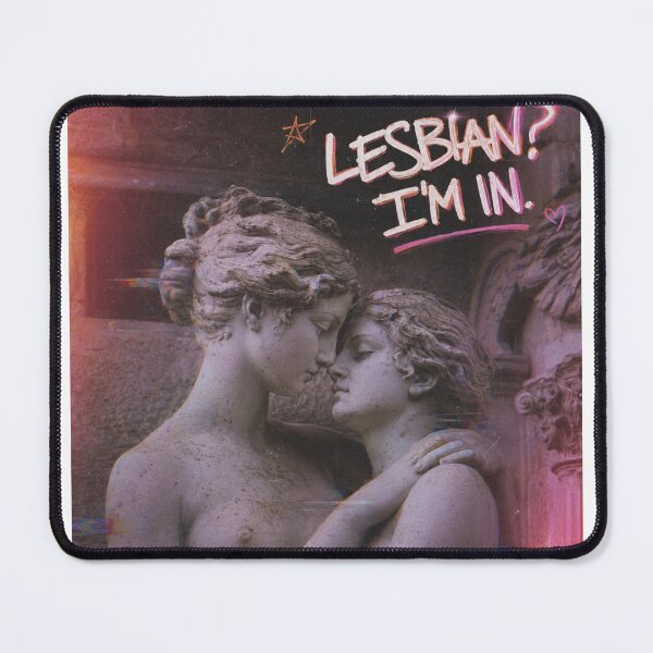 Item preview, Lesbian I’m In Y2K Pride Greek Statue Design, Sapphic Gothic Aesthetic Sticker, WLW Queer Vintage Roman Sculpture Art for Pride Month designed and sold by DEVLUSH.