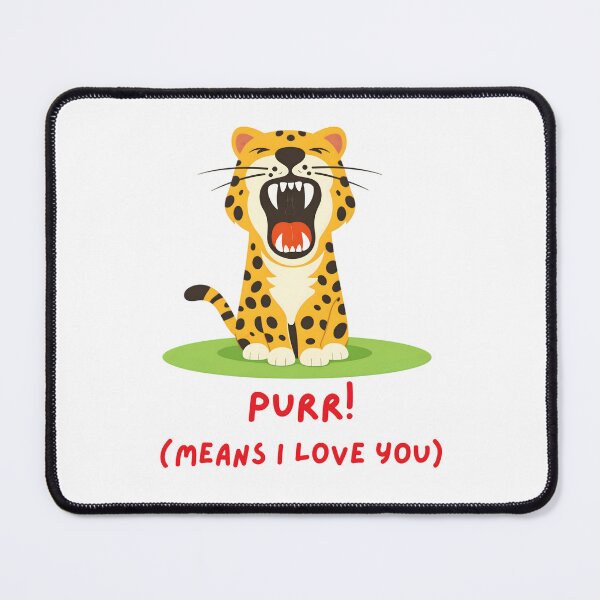 Item preview, Cute Roaring Leopard Cartoon – Playful Jungle Love Quote Art designed and sold by ROARSOME DESiGNS.