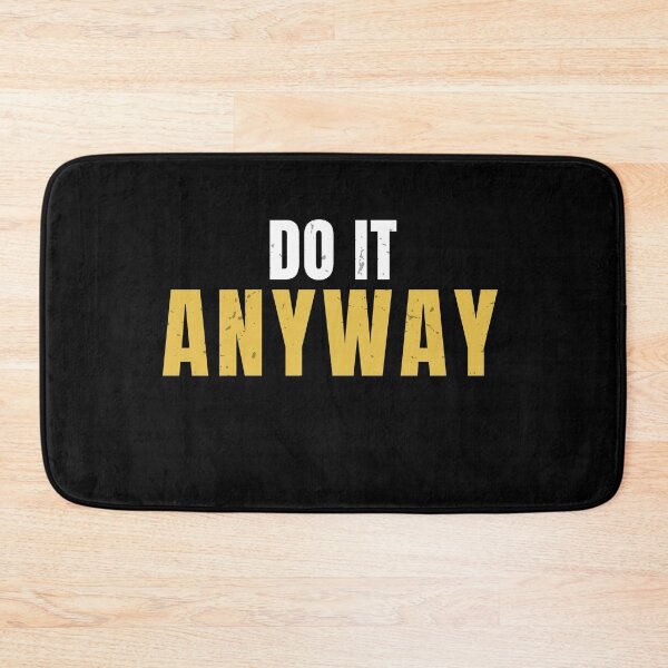 Item preview, Do It Anyway – Discipline Motivation Gym Fitness Quote designed and sold by No Excuses Supply.