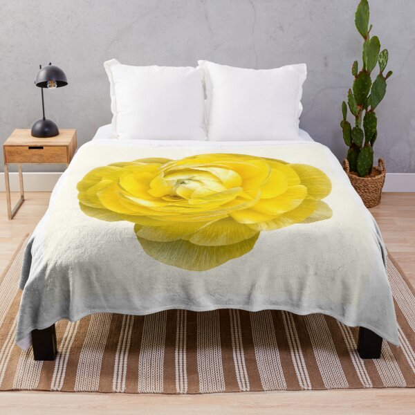 Item preview, Golden Ranunculus Flower Botanical Art designed and sold by Violafleurviolett.