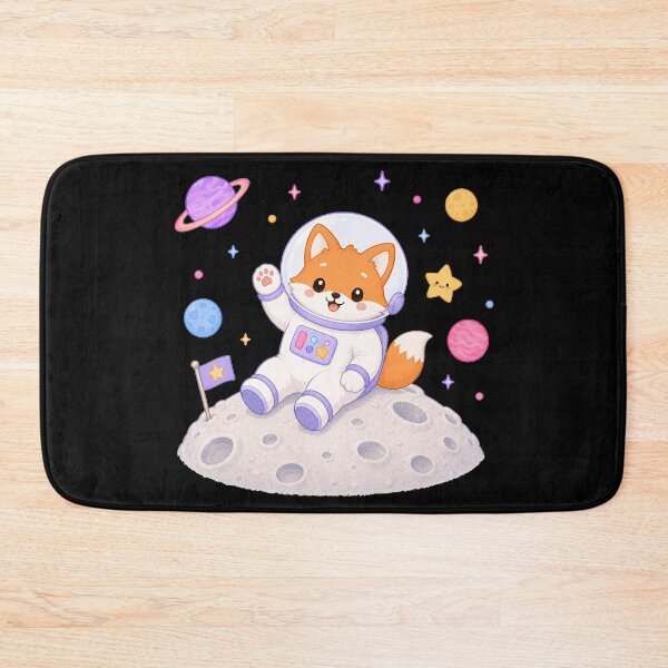 Item preview, Cute Kawaii Fox Astronaut on the Moon designed and sold by Seculinator.