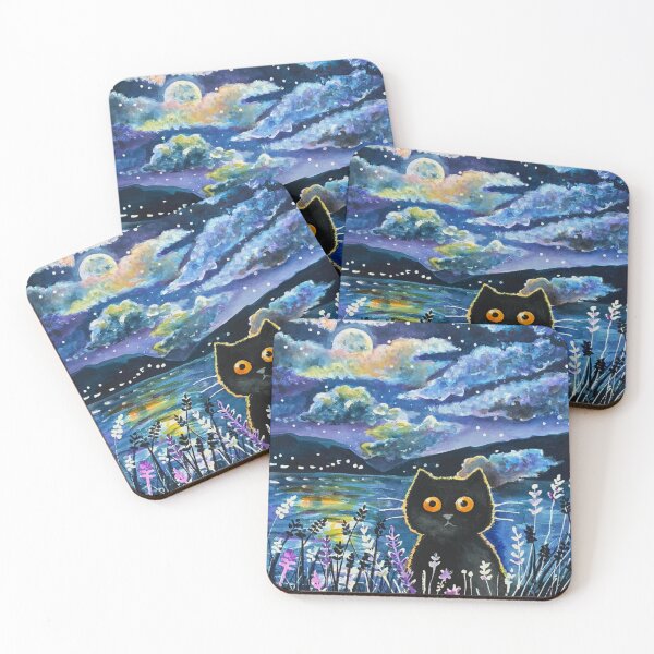 Item preview, Black Cat in the Moonlight designed and sold by StudioKaufmann.