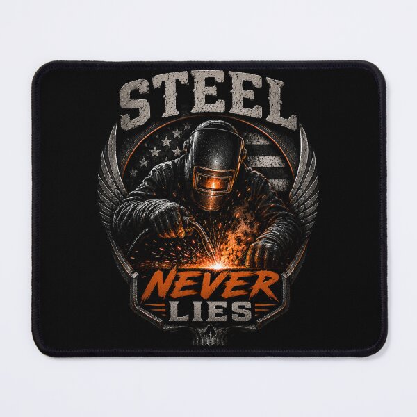 Item preview, Steel Never Lies | Welder American Flag Shirt designed and sold by LabCore.