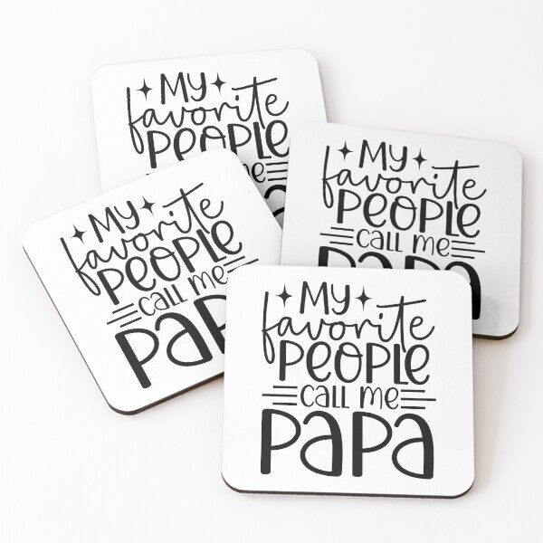 Item preview, My Favorite People Call Me Papa - Cute Fathers Day Retro Vintage Super Dad Grandfather Family Love Gift designed and sold by FuzionRaptor.