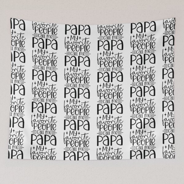 Item preview, My Favorite People Call Me Papa - Cute Fathers Day Retro Vintage Super Dad Grandfather Family Love Gift designed and sold by FuzionRaptor.