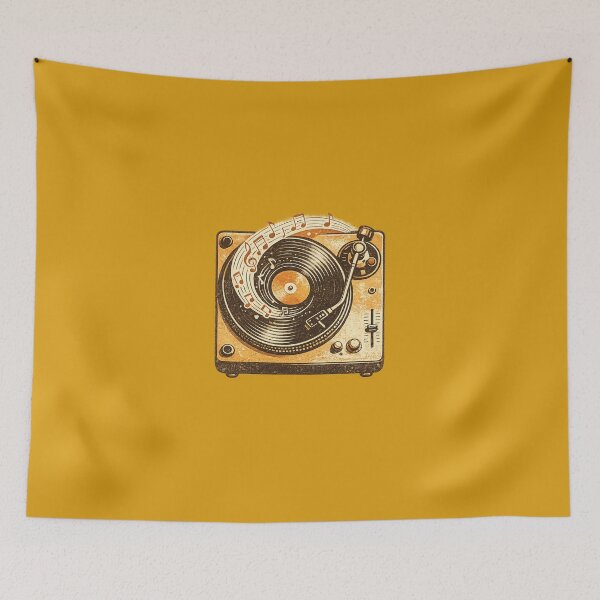 Item preview, Vintage Vinyl Record Player Retro Music Lover DJ Turntable T-Shirt designed and sold by MagicMakerPh.