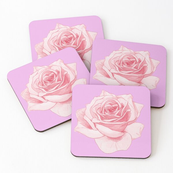 Item preview, Pink rose watercolor designed and sold by uunaa.
