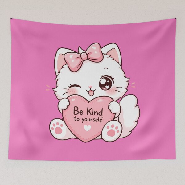 Item preview, Lumi Cute Cat – Be Kind to Yourself designed and sold by Mochi Studio.