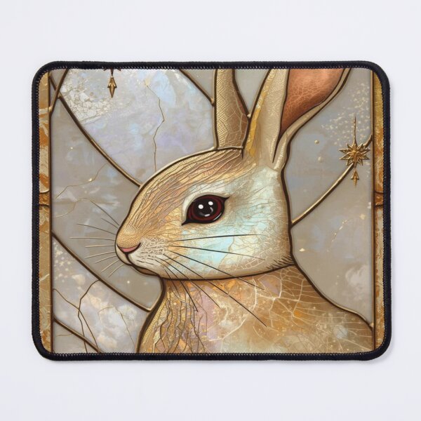 Item preview, Elegant Gothic Stained Glass Rabbit designed and sold by BriSher.