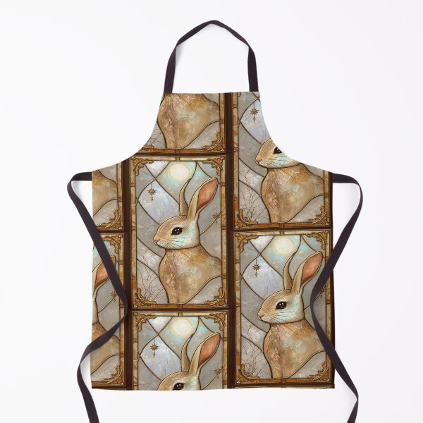 Item preview, Elegant Gothic Stained Glass Rabbit designed and sold by BriSher.