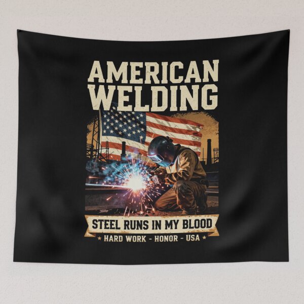 Item preview, American Welding | Patriotic Flag Welder Shirt designed and sold by LabCore.