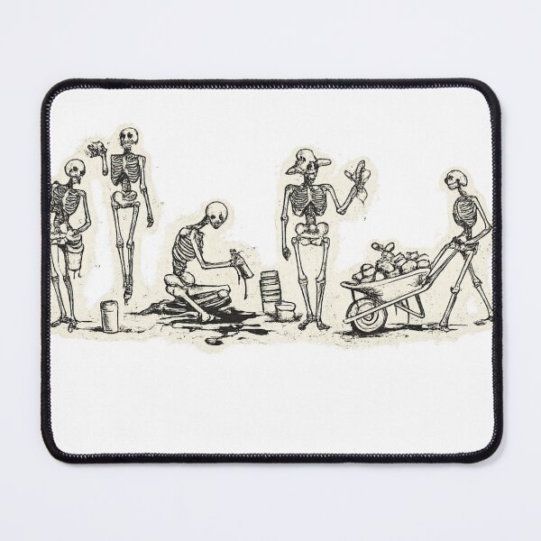 Item preview, Skeleton Workers Shirt – Vintage Gothic Skeleton Art designed and sold by UrbanPrintVibes.