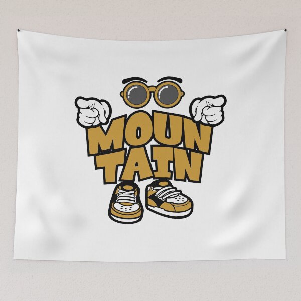 Item preview, Mountain - NATURE Words Character Bold Retro designed and sold by NFTWords.