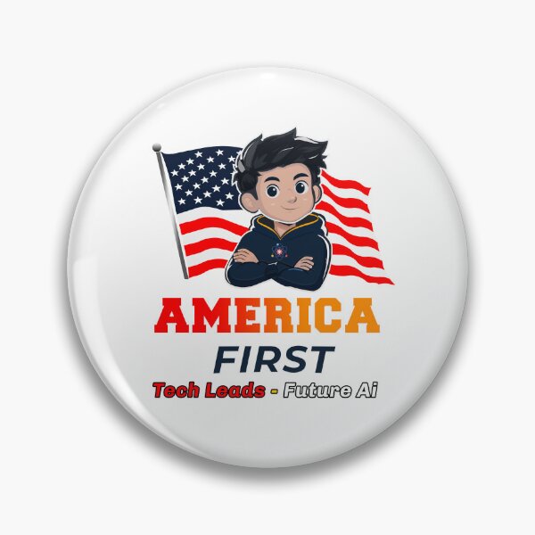 Item preview, America First Tech Lead Future AI Mascot designed and sold by Print Expert.