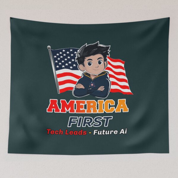 Item preview, America First Tech Lead Future AI Mascot designed and sold by Print Expert.