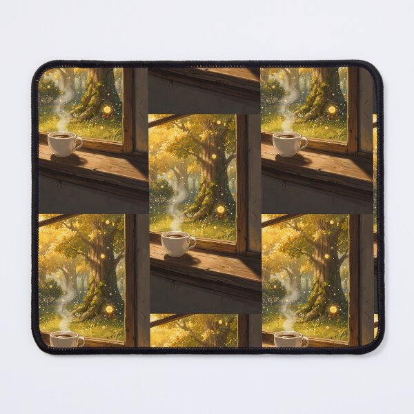 Item preview, Cozy Coffee Window to Fantasy Forest designed and sold by Idealforme.
