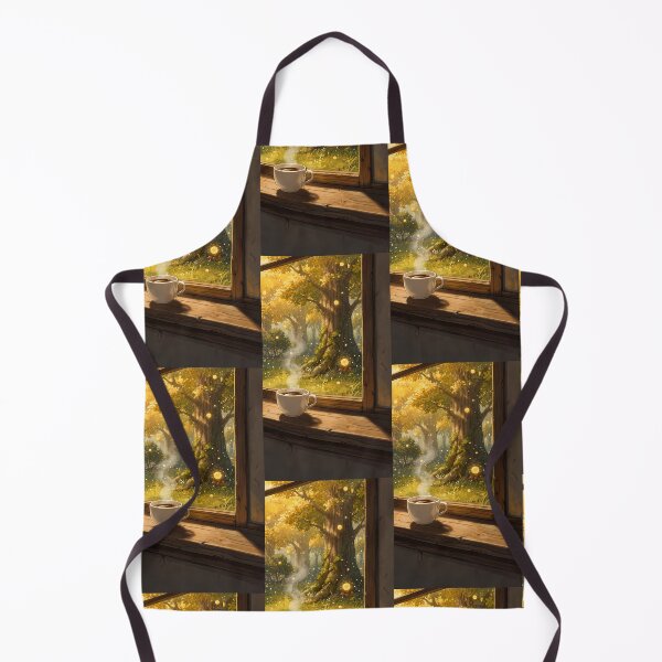Item preview, Cozy Coffee Window to Fantasy Forest designed and sold by Idealforme.