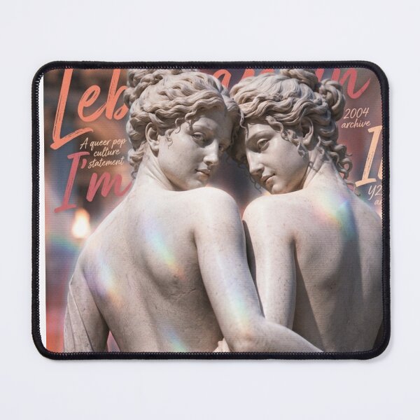 Item preview,  Lesbian I’m In Y2K Pride Greek Statue Design, Sapphic Gothic Aesthetic Sticker, WLW Queer Vintage Roman Sculpture Art for Pride Month designed and sold by DEVLUSH.