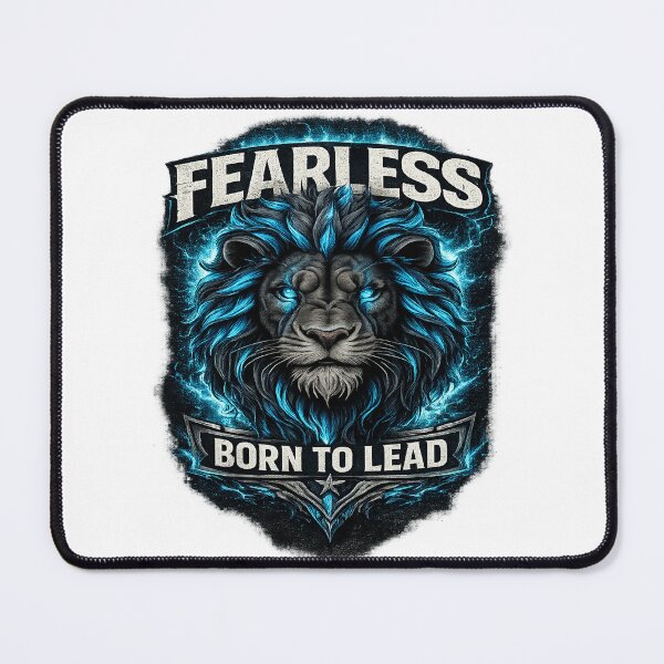 Item preview, Fearless Born to Lead - Electric Blue Lion Leader Design designed and sold by Elite-Store66.