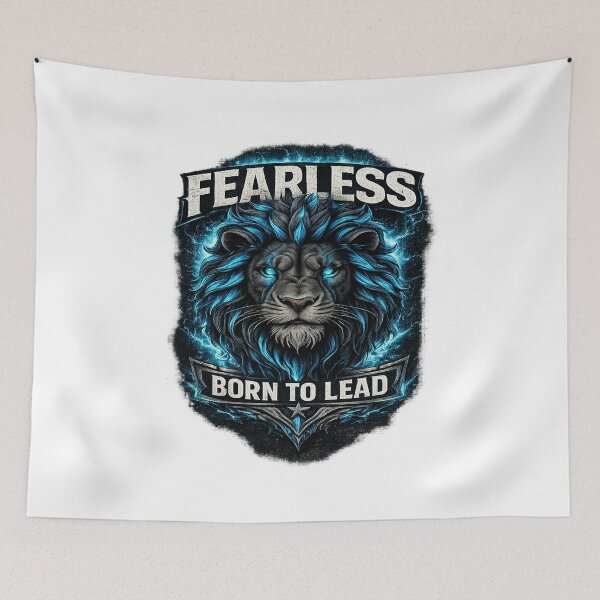 Item preview, Fearless Born to Lead - Electric Blue Lion Leader Design designed and sold by Elite-Store66.