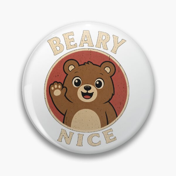 Item preview, Beary Nice Waving Bear designed and sold by ChocoMellowCo.