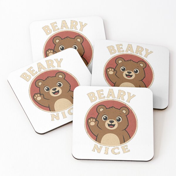 Item preview, Beary Nice Waving Bear designed and sold by ChocoMellowCo.