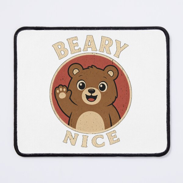 Item preview, Beary Nice Waving Bear designed and sold by ChocoMellowCo.
