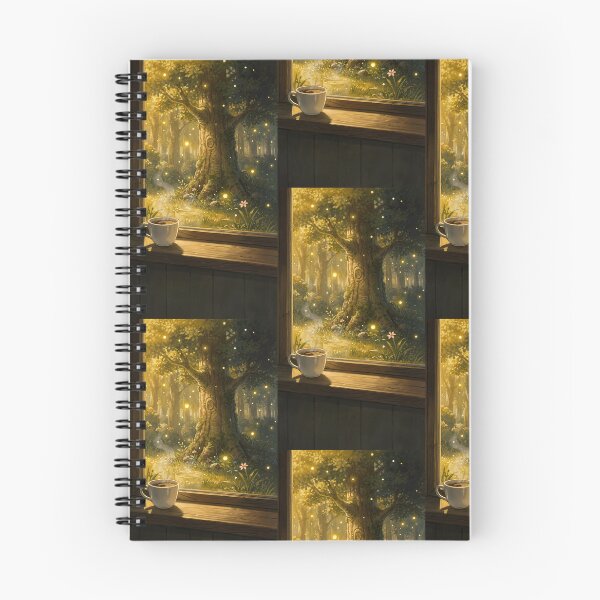 Item preview, Cozy Coffee Window to Fantasy Forest designed and sold by Idealforme.