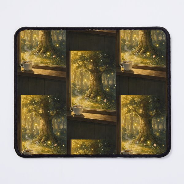 Item preview, Cozy Coffee Window to Fantasy Forest designed and sold by Idealforme.
